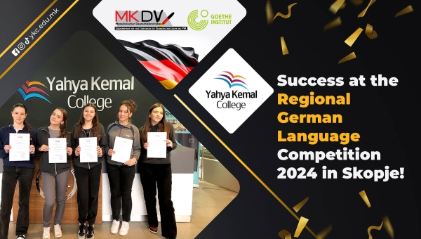 Success at the Regional German Language Competition 2024 in Skopje!